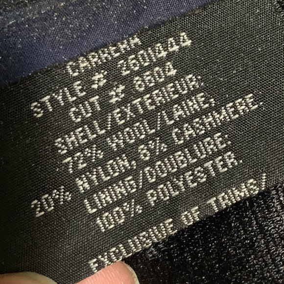 London Fog Classic dark blue Wool Coat - Picture 8 of 9